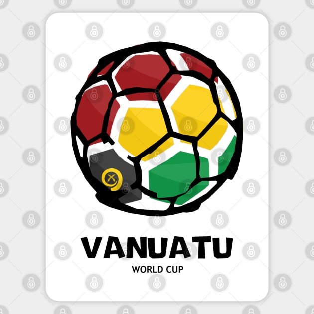 Vanuatu Football Country Flag Magnet by KewaleeTee